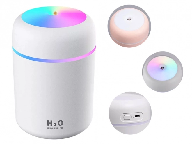 Mini nawilżacz powietrza i dyfuzor zapachów USB z oświetleniem RGB