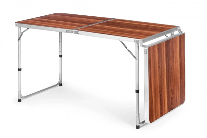Składany stół turystyczny z brązowym blatem 180 × 60 cm MULTIGARDEN