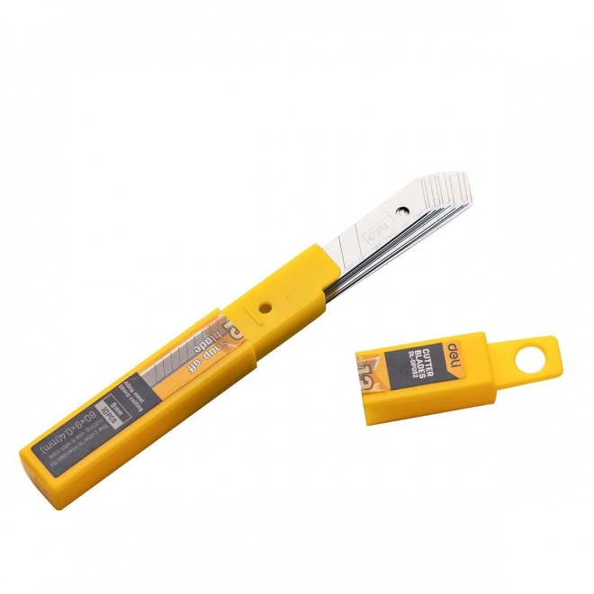 Nóż 9 mm 10 szt. głowica nożowa Deli Tools EDL-DP092 (srebrna)