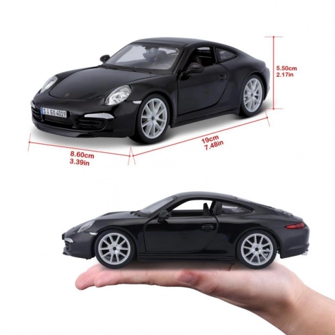 Model samochodu Porsche 911 Carrera S czarny