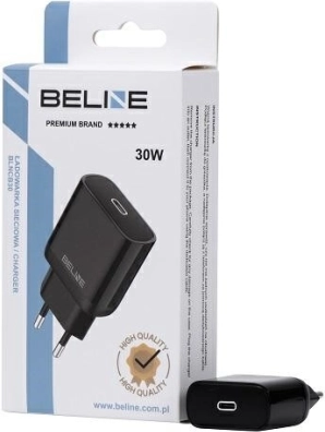 ładowarka sieciowa 30 W GaN USB‑C PD 3.0, czarna