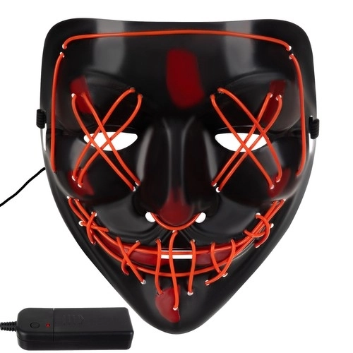 LED podświetlana maska