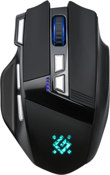 Bezprzewodowa mysz gamingowa DEFENDER Knight, 3200 DPI, 8 przycisków, czarna