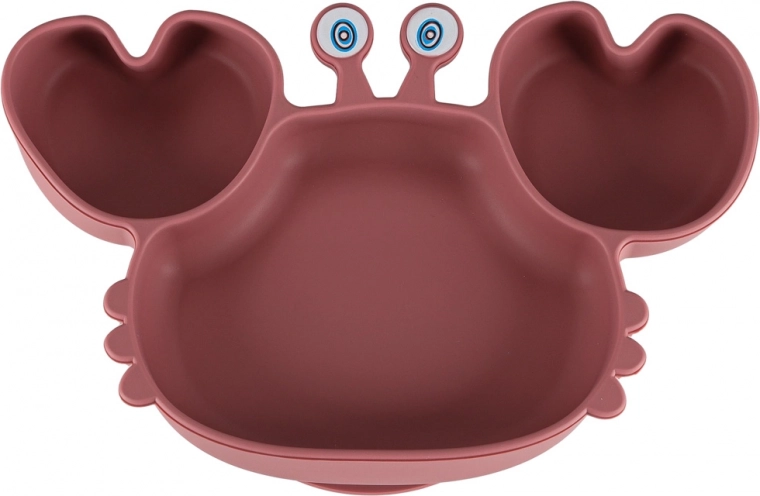 Talerz krab z podziałem i mocną przyssawką