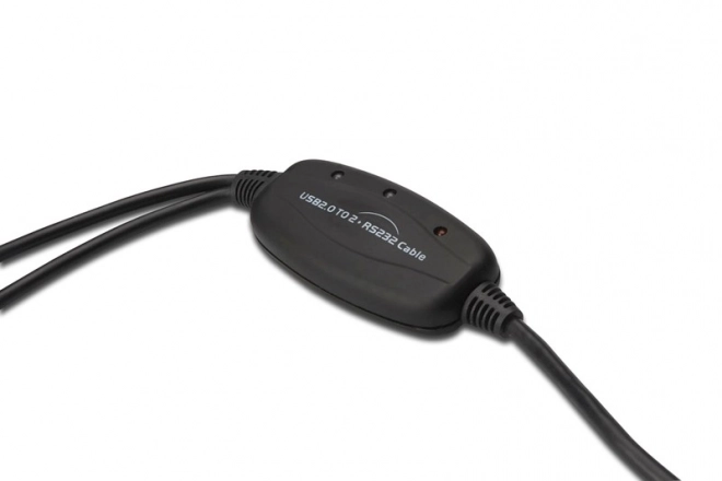 Adapter USB 2.0 na 2x RS232 (DB9) z kablem USB A M/Ż długość 1,5m