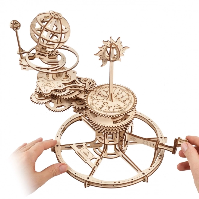 Ugears 3D drewniane mechaniczne puzzle Tellurium