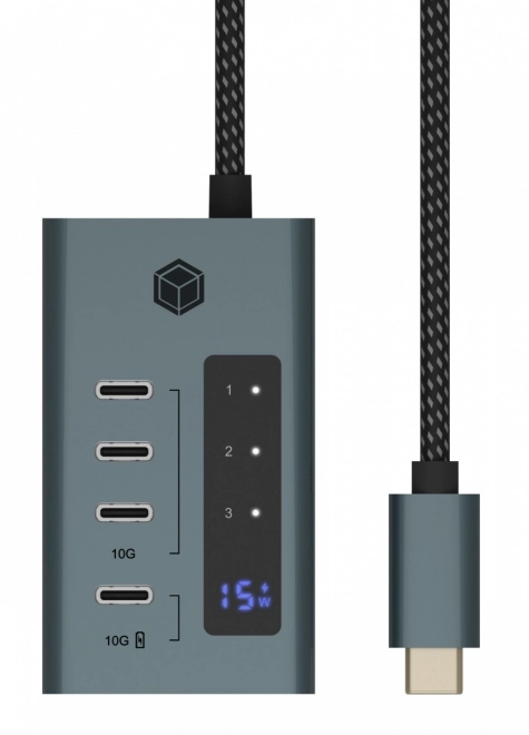 IB-HUB1454-C31 HUB 4-portowy typu C z zasilaczem 24W