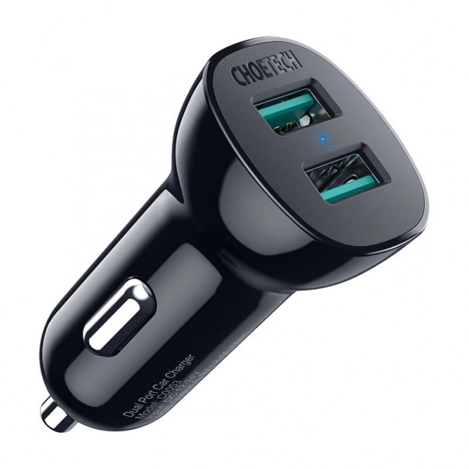 Ładowarka samochodowa Choetech 30W z QC 3.0 i dwoma portami USB