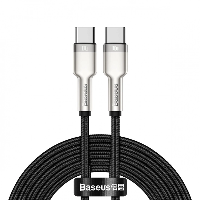 Kabel USB-C do USB-C Baseus Cafule 100W, 2m czarny