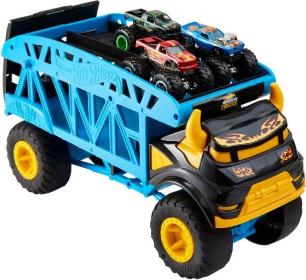 HW MONSTER TRUCKS TRANSPORT CIĘŻARÓWKA I 3 SZT. TRUCKÓW