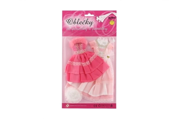 Ubranka z akcesoriami dla lalek 2 sztuki