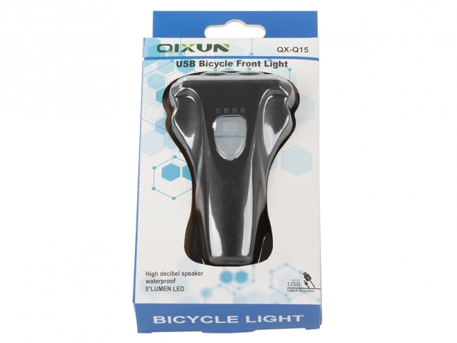 Przednia lampka LED na rower USB