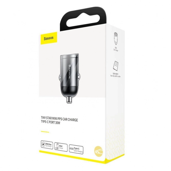 Ładowarka samochodowa Baseus Tiny Star USB-C, QC 4.0+, PD, 30W