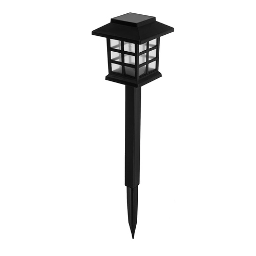 Solarne ogrodowe lampy LED – zestaw 6x domek