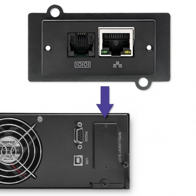 Awaryjne źródło zasilania UPS RACK 1kVA 800W z LCD