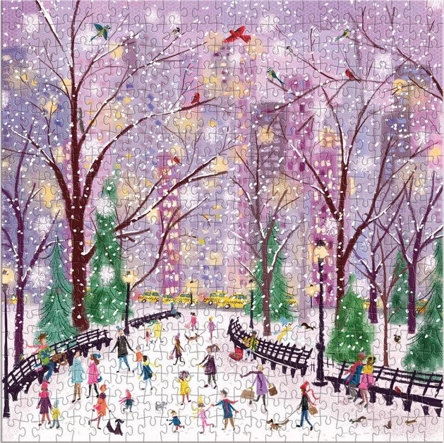 Puzzle Galison Śnieżna noc 500 elementów