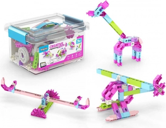 klocki konstrukcyjne Engino Maker Girl 20w1 – kreatywny zestaw konstrukcyjny 20 w 1 dla dzieci