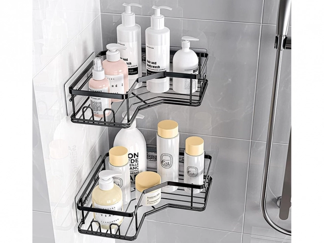Narożne półki łazienkowe w stylu loft