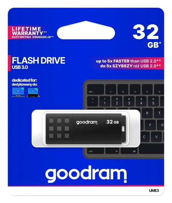 Dysk USB 32GB USB 3.0 czarny