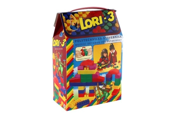 Klocki LORI 3 plast 50szt w pudełku 19x28x10cm