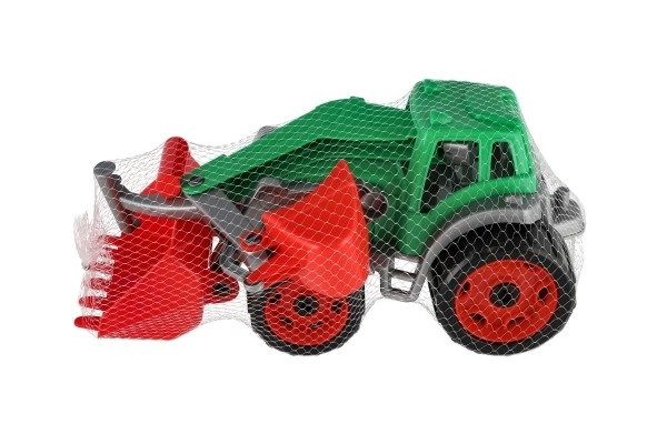 Traktor z łyżką i koparką