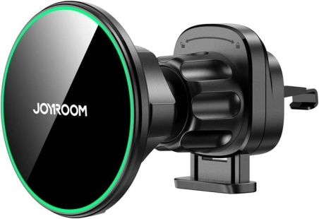 Magnetyczny uchwyt samochodowy z bezprzewodowym ładowaniem JOYROOM czarny