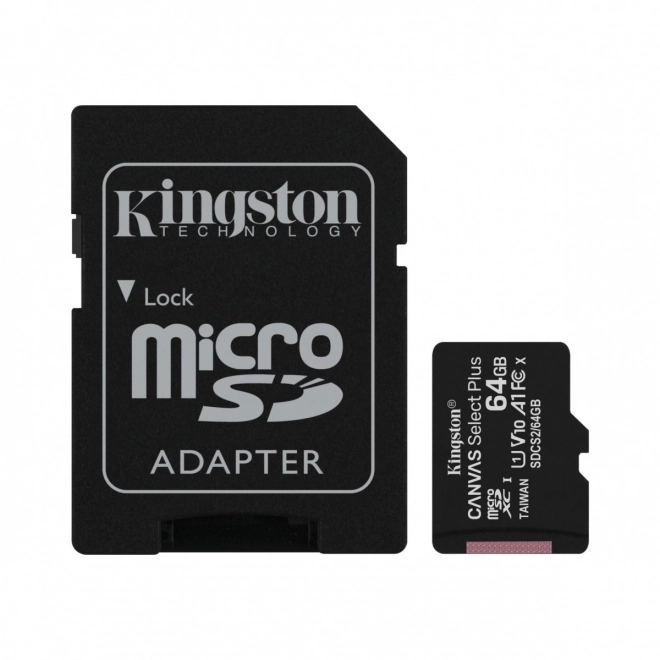 Karta pamięci MicroSD 64GB Canvas Select Plus 100MB/s adapter