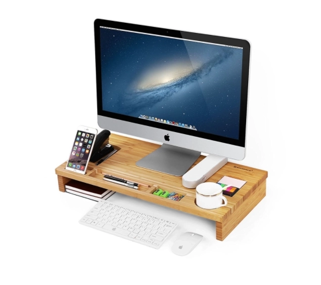 Stojak na monitor - bambus