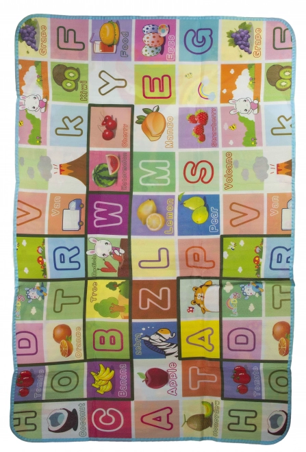 Edukacyjna dwustronna piankowa mata do zabawy 180x120 cm