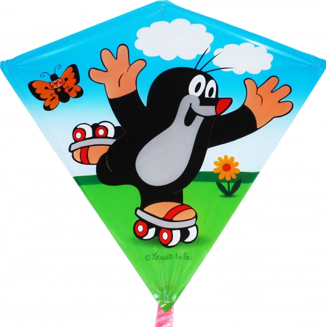 Latawiec TEDDIES – Krecik na łyżwach 68 × 73 cm