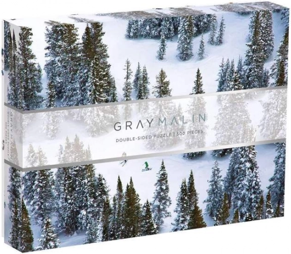Dwustronne puzzle ŚNIEG GRAY MALIN 500 elementów