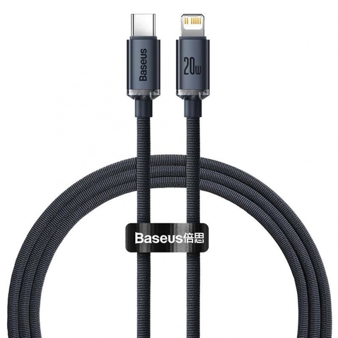 Baseus Crystal kabel USB-C na Lightning 20W PD - czarny