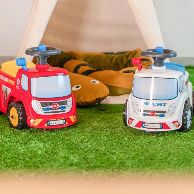 FALK Jeździk Ambulans z otwieranym siedzeniem i klaksonem na kierownicy