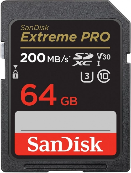 Karta pamięci SANDISK EXTREME PRO SDXC 64GB 200/90 MB/s UHS-I U3 (SDSDXXU-064G-GN4IN)