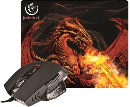 Zestaw gamingowy mysz i podkładka RED DRAGON