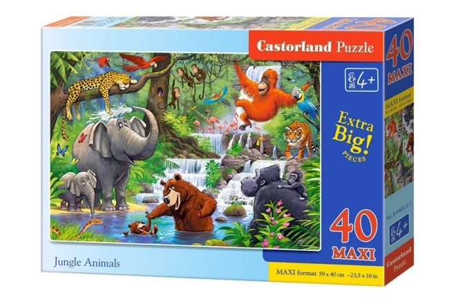 Puzzle Zwierzęta z Dżungli Maxi
