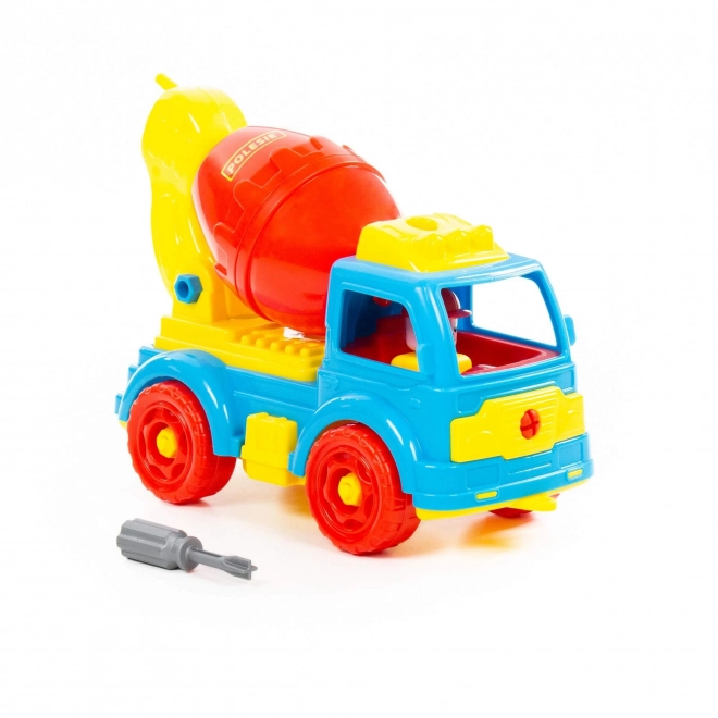 Betoniarka z klockami transportowymi DIY
