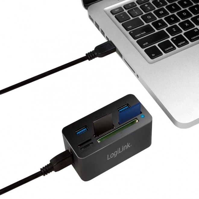 LogiLink koncentrator USB i czytnik kart
