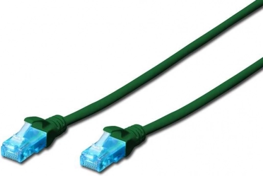 Patch kabel U/UTP kategorii 5e PVC 3 m zielony