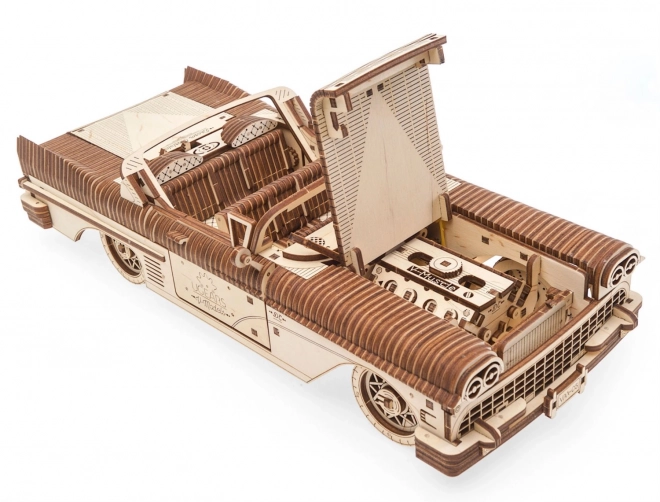 3D drewniany mechaniczny model auta Kabriolet marzeń