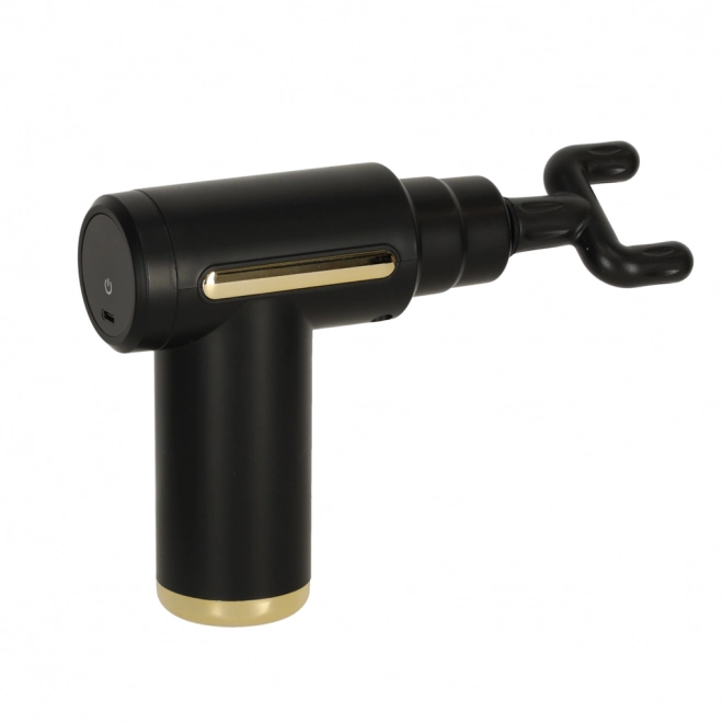 Masażna pistolet LED 4w1 czarna