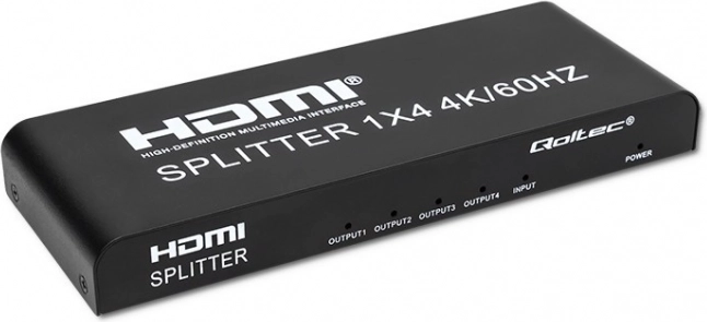 Rozdzielacz HDMI Qoltec 4K 1x4