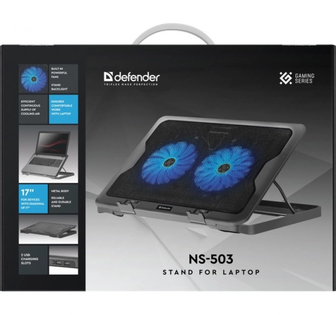 Podstawka chłodząca pod laptop 15,6"-17"