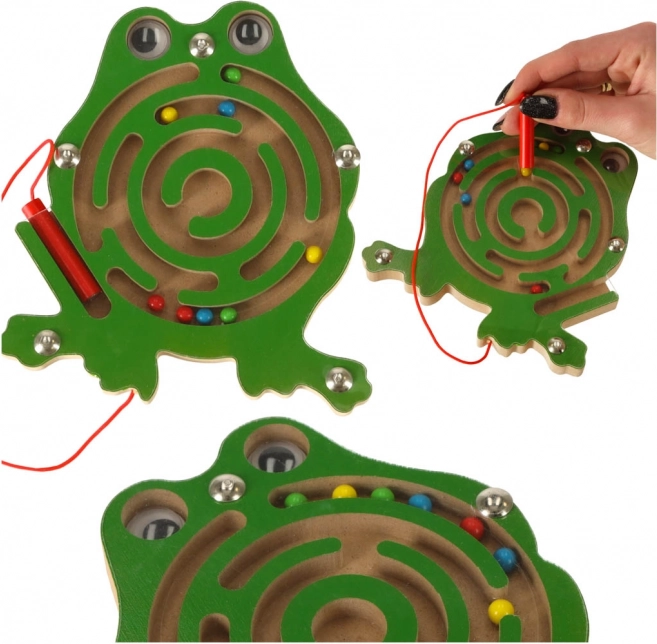 Magnetyczny labirynt dla dzieci – biedronka – Żaba