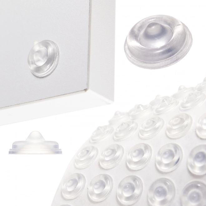 Samoprzylepny silikonowy bumper - 1,3 cm, 50 sztuk
