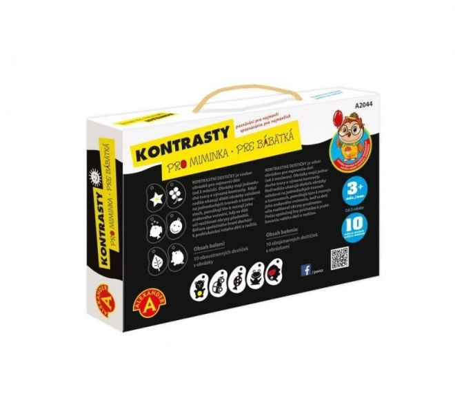 Kontrasty dla niemowląt poznanie dla najmłodszych 10 sztuk