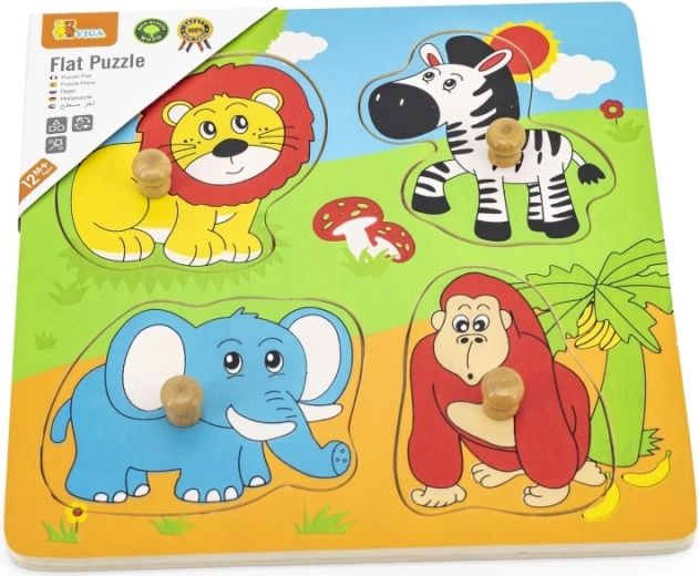 Łatwe chwytanie dzięki drewnianym kołeczkom