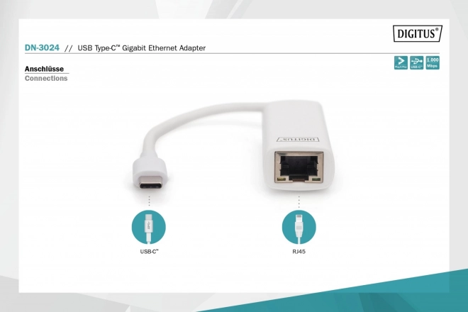 adapter USB-C do Ethernet Gigabit