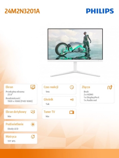 Monitor Philips 24M2N3201A IPS 24 cale