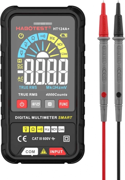 cyfrowy multimetr z True RMS HABOTEST HT124A+